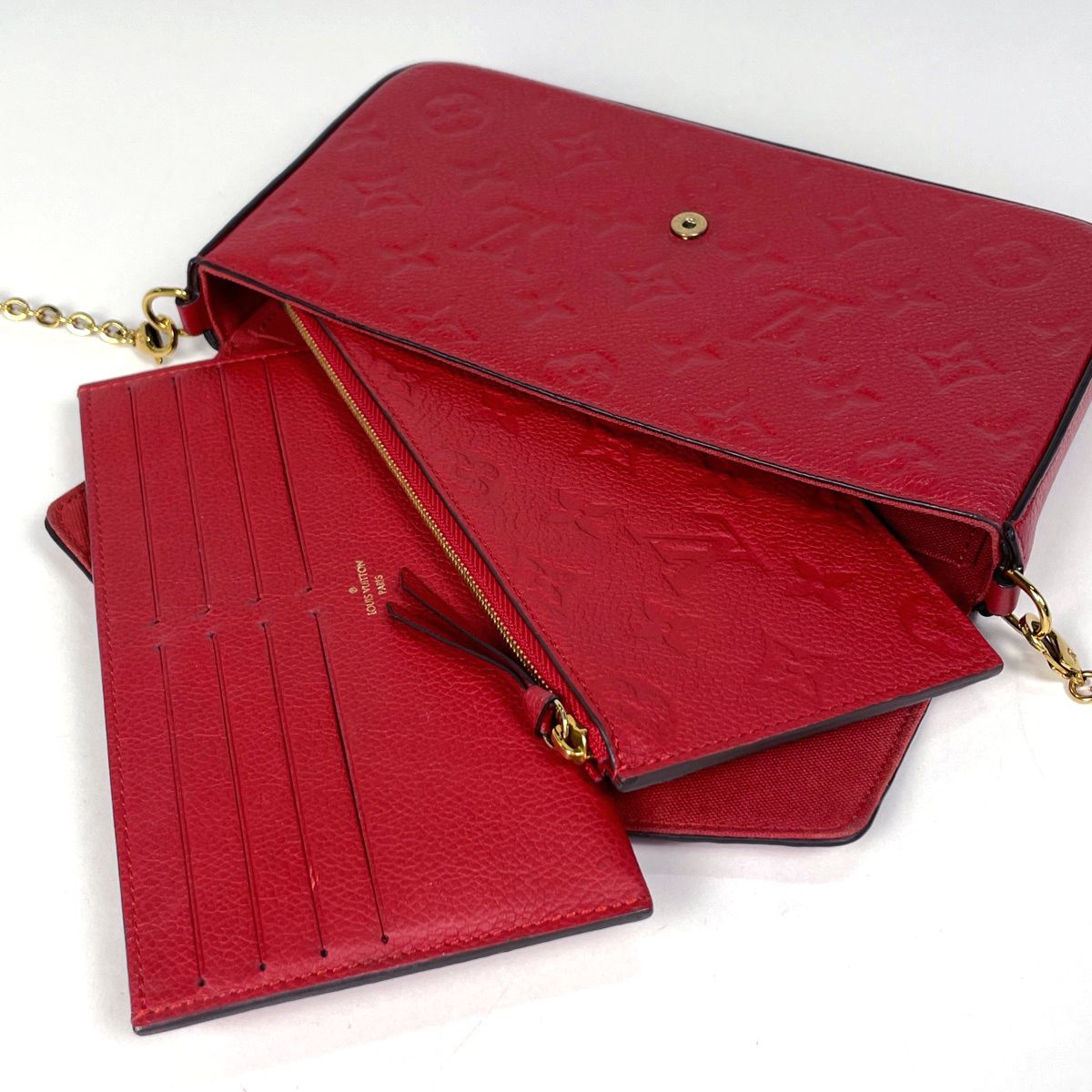 Louis Vuitton Pochette Felicie Felice Pouch 2-Way Clutch Wallet Shoulder Bag — view 6