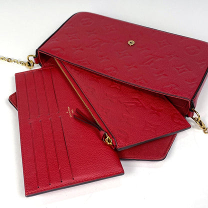 Louis Vuitton Pochette Felicie Felice Pouch 2-Way Clutch Wallet Shoulder Bag — view 6