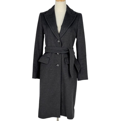 Max Mara Tailored Coat Single Hair Gray