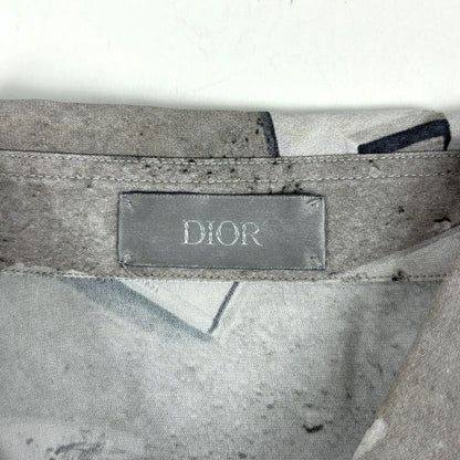 Dior Logo Cles Rick Shirt Daniel Ashal Top Rayon Gray — view 5