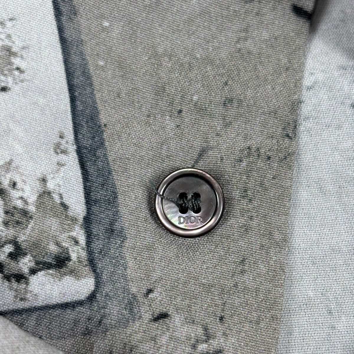 Dior Logo Cles Rick Shirt Daniel Ashal Top Rayon Gray — view 3