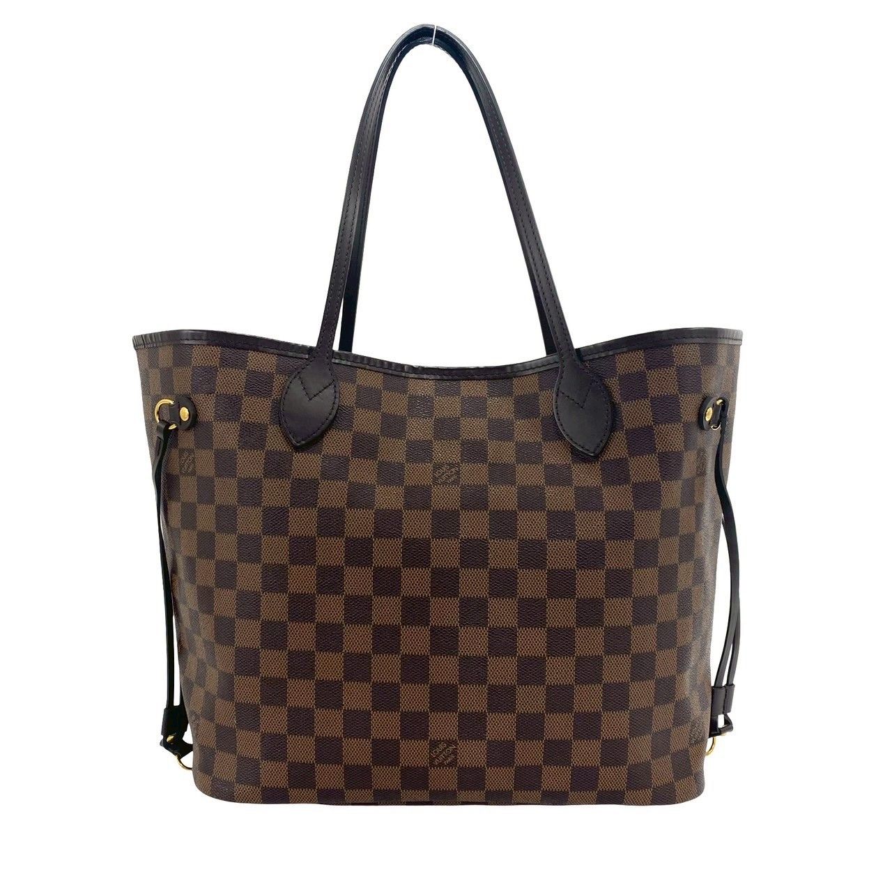 Louis Vuitton Neverfull MM Damier Leather Tote Brown — view 3