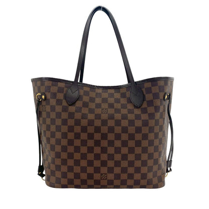 Louis Vuitton Neverfull MM Damier Leather Tote Brown — view 3