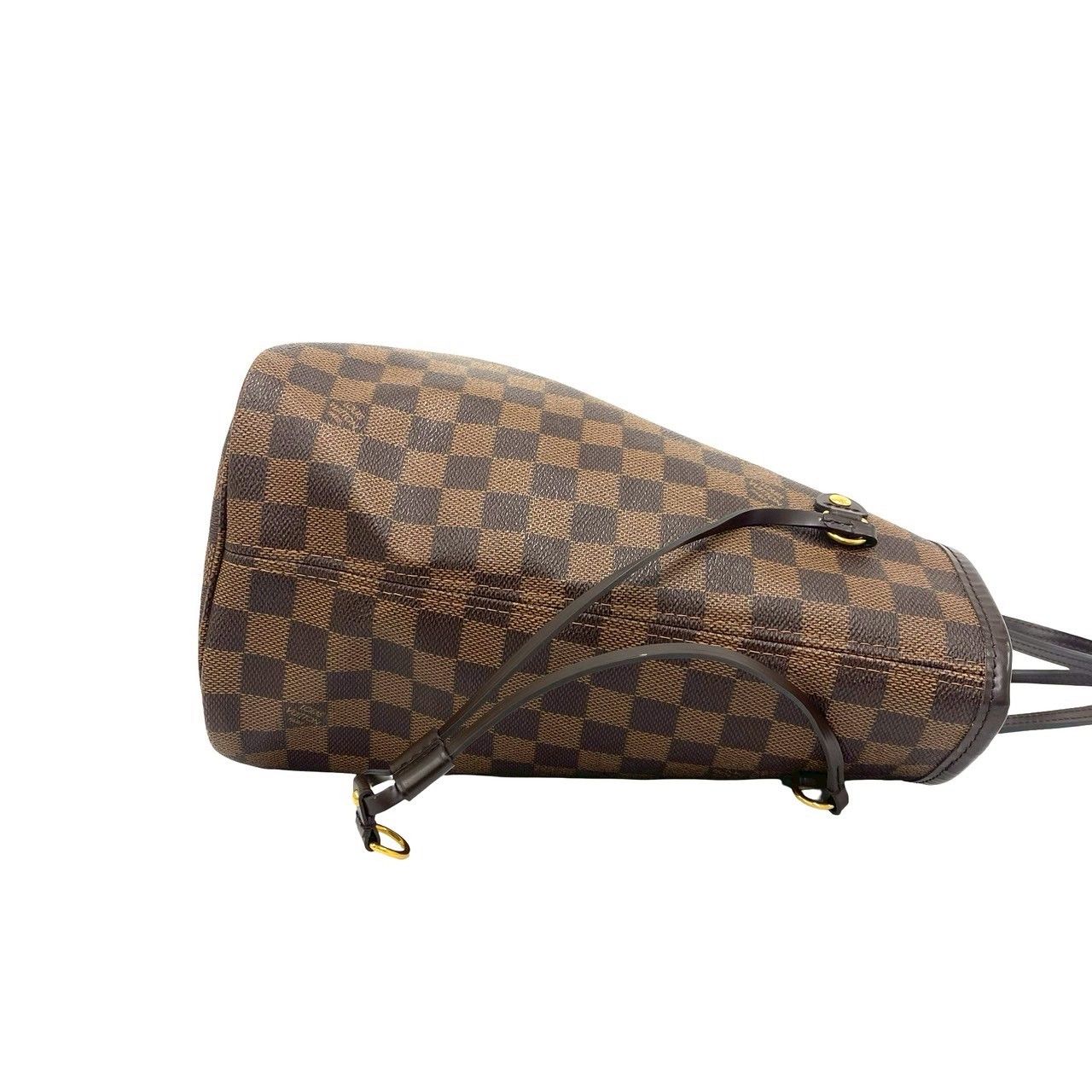 Louis Vuitton Neverfull MM Damier Leather Tote Brown — view 6