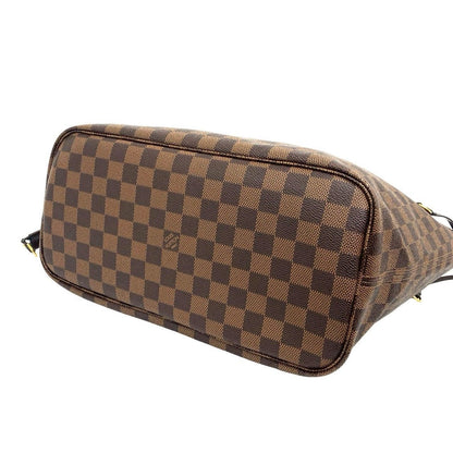 Louis Vuitton Neverfull MM Damier Leather Tote Brown — view 8