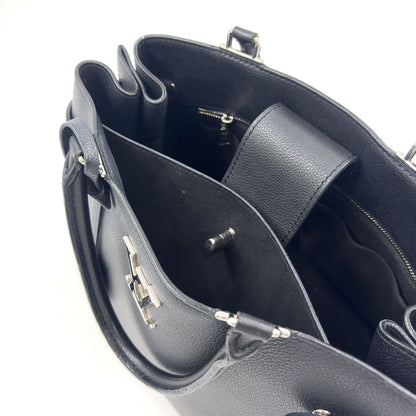 Louis Vuitton Lockme Leather Black Handbag Silver — view 5