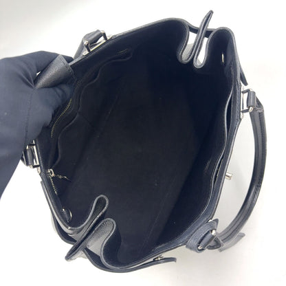 Louis Vuitton Lockme Leather Black Handbag Silver — view 3
