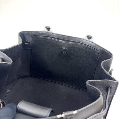 Louis Vuitton Lockme Leather Black Handbag Silver — view 6