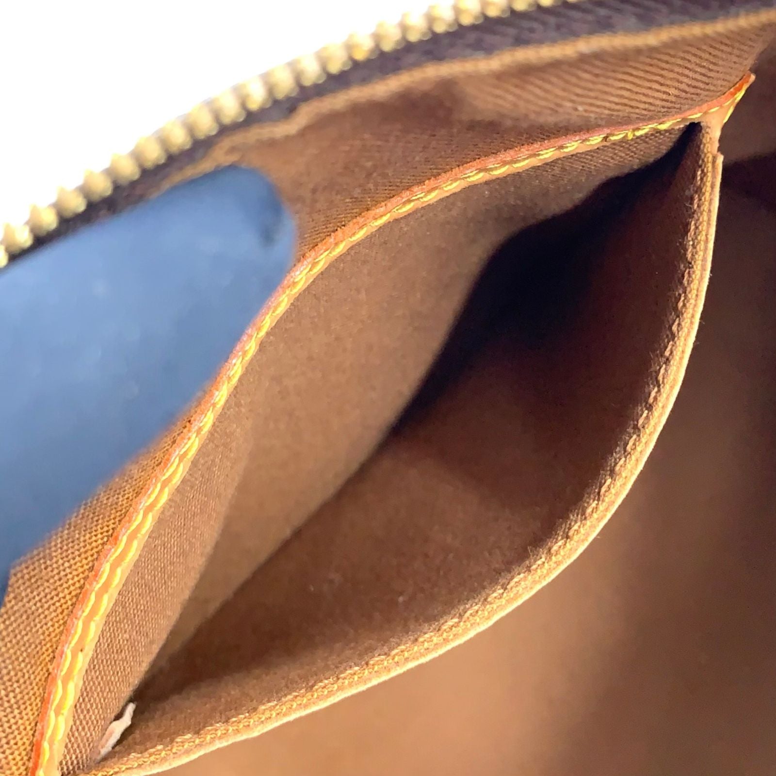 Louis Vuitton Alma PM Monogram Leather Brown Light Handbag Gold — view 5