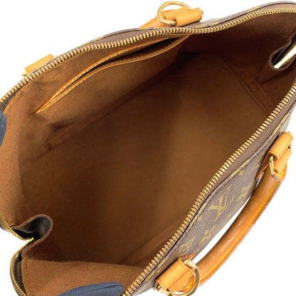 Louis Vuitton Alma PM Monogram Leather Brown Light Handbag Gold — view 3