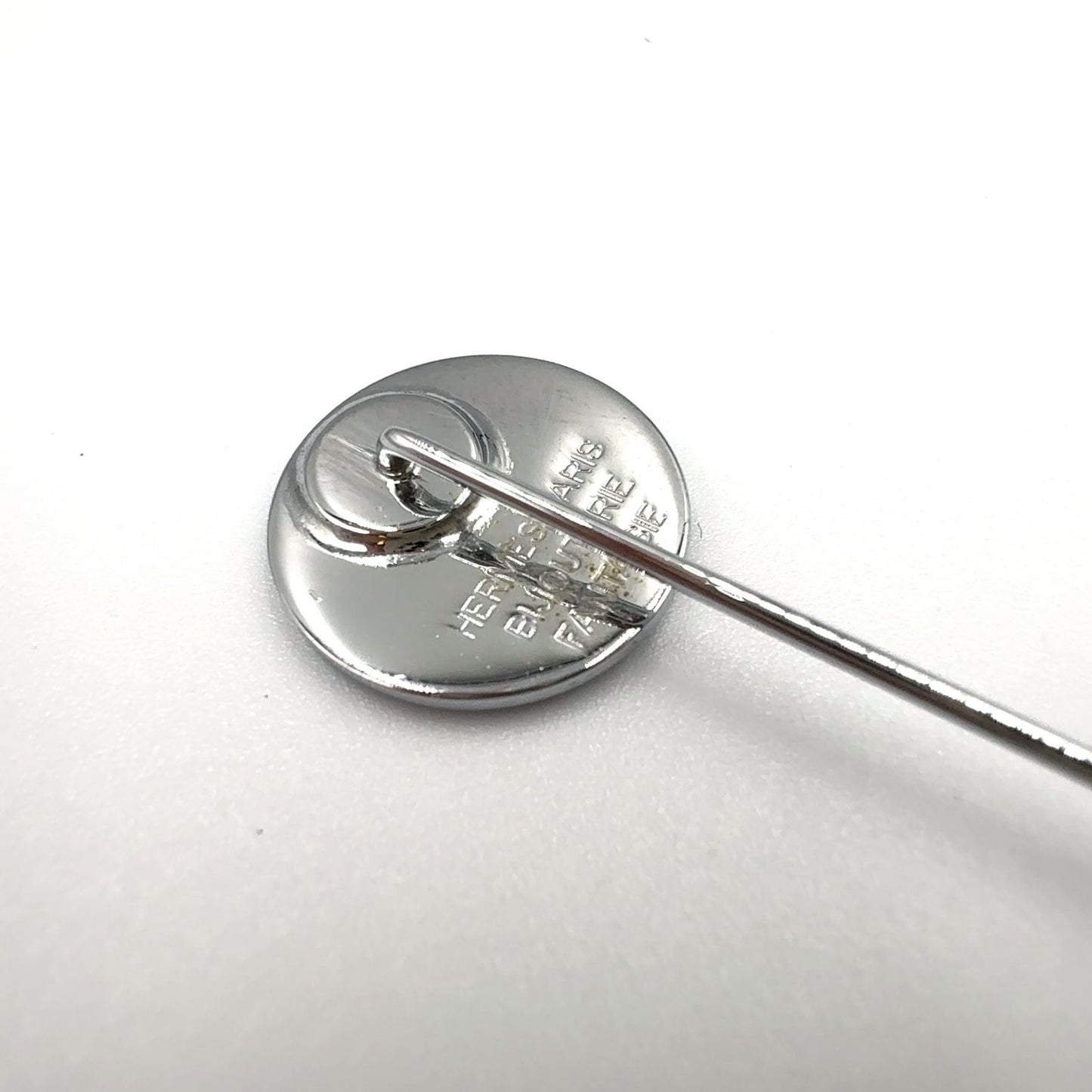 Hermes Series Metal Silver Pin Brooch — view 3