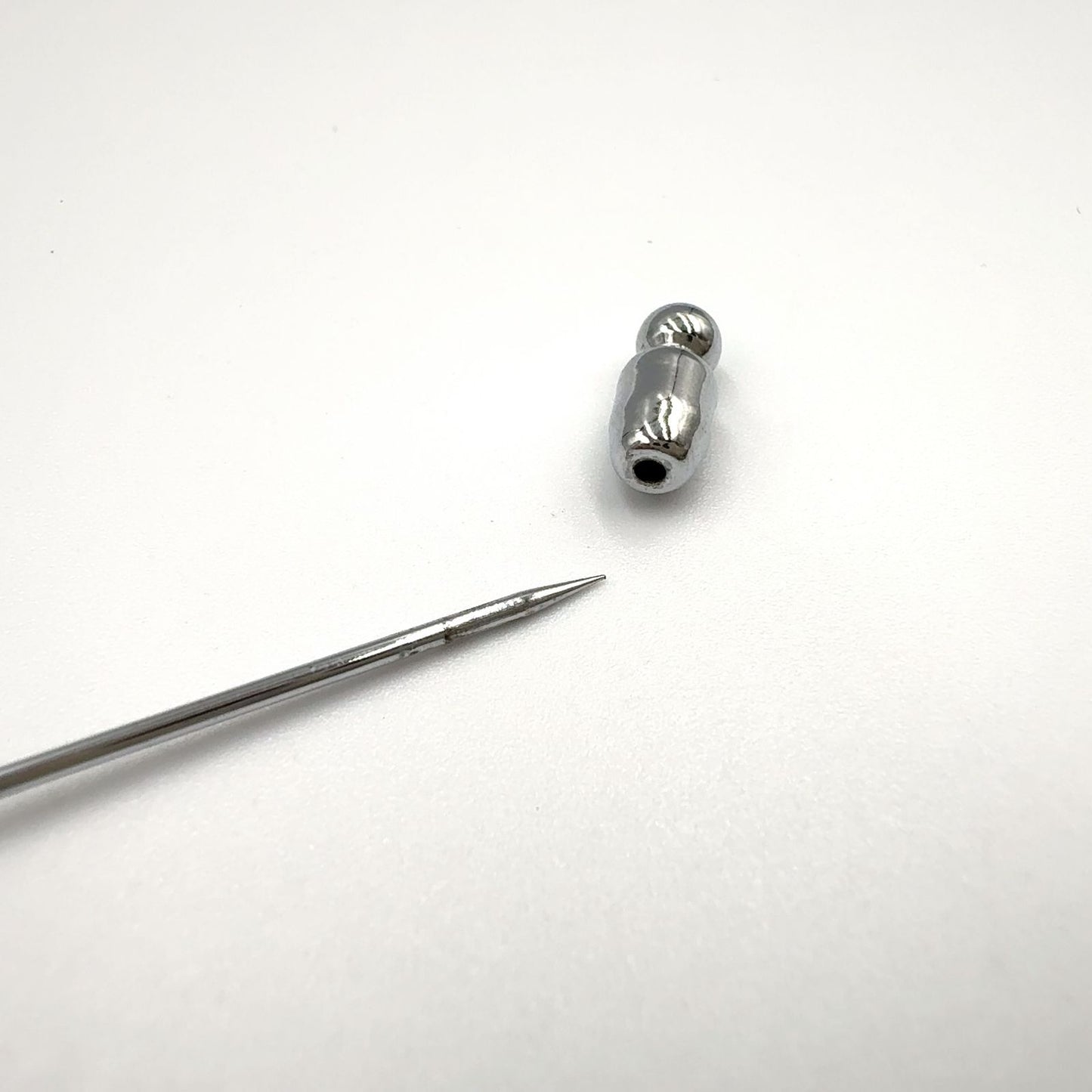 Hermes Series Metal Silver Pin Brooch — view 7