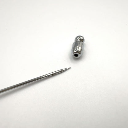 Hermes Series Metal Silver Pin Brooch — view 7