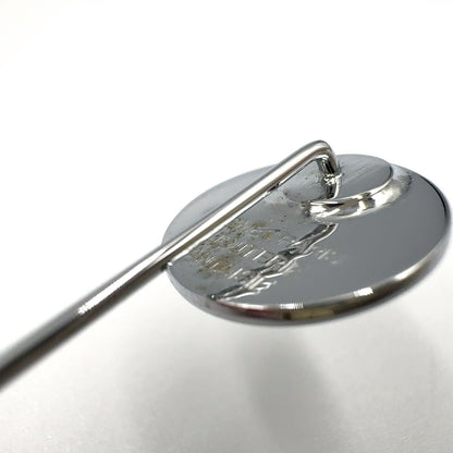 Hermes Series Metal Silver Pin Brooch — view 5