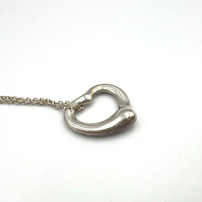 Tiffany & Co Elsa Peretti Open Silver Necklace — view 9
