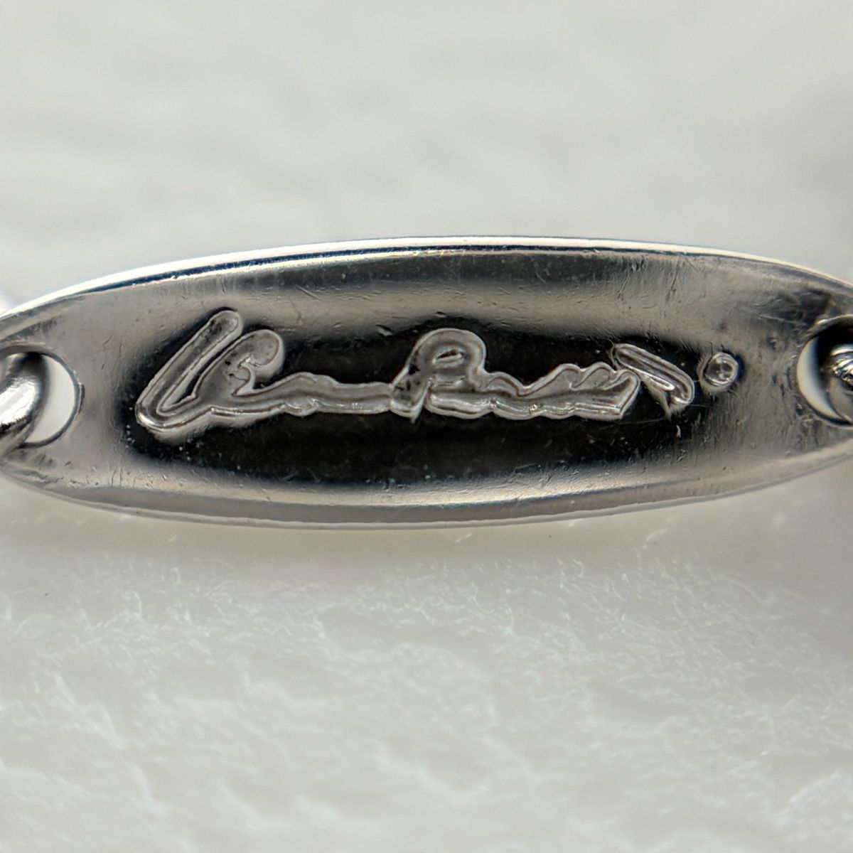 Tiffany & Co Teardrop Necklace Platinum Pendant Elsa Peretti — view 7