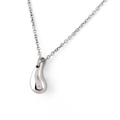 Tiffany & Co Teardrop Necklace Platinum Pendant Elsa Peretti