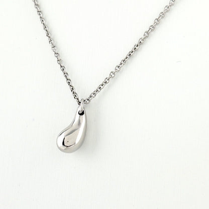 Tiffany & Co Teardrop Necklace Platinum Pendant Elsa Peretti — view 2