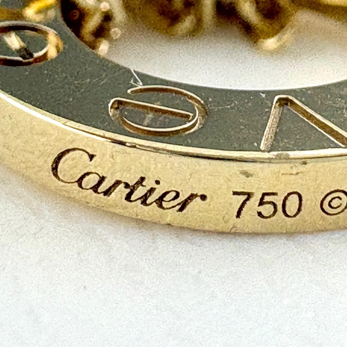 Cartier Love Circle Bracelet YG Yellow Gold Pave Diamond — view 7