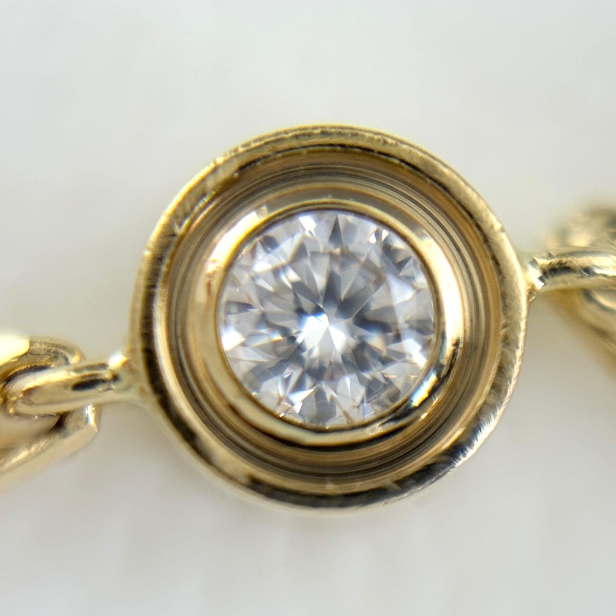 Cartier Love Circle Bracelet YG Yellow Gold Pave Diamond — view 2