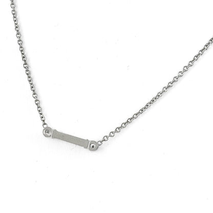 Tiffany & Co Fleur de Lis Stem Necklace Pendant Melee Diamond — view 3
