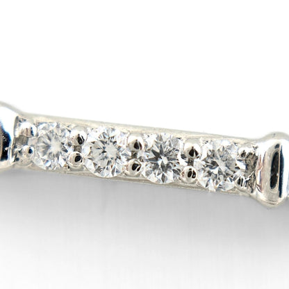 Tiffany & Co Fleur de Lis Stem Necklace Pendant Melee Diamond — view 2