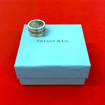 Tiffany & Co Vintage Atlas Wide Ring 925 Sterling Silver