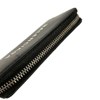 Balenciaga Coin Case Everyday Zip Continental Card Black White Zip Around — view 6