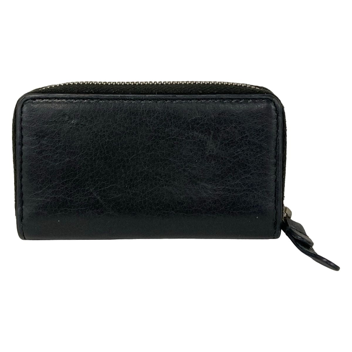 Balenciaga Coin Case Everyday Zip Continental Card Black White Zip Around — view 2