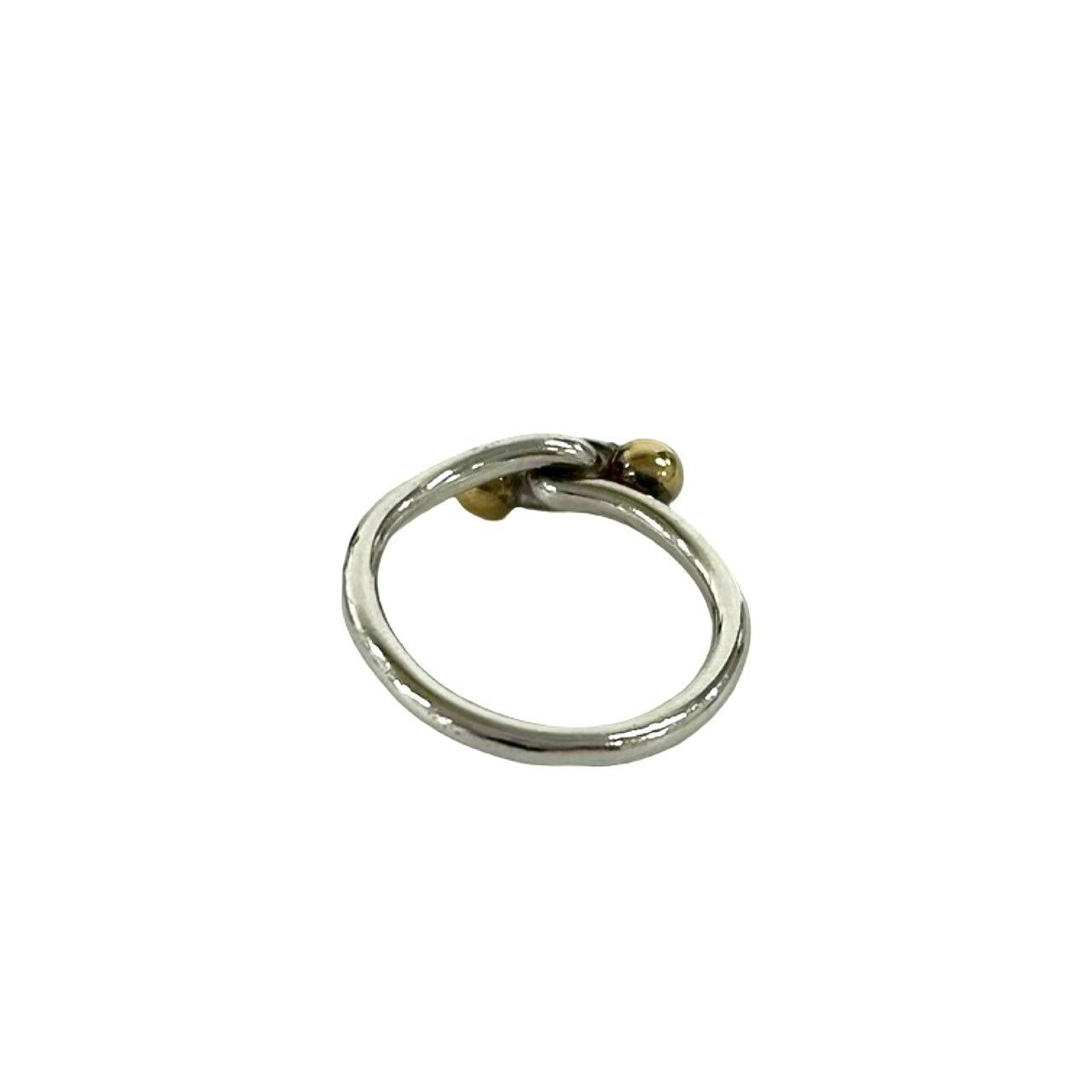 Tiffany & Co Love Knot Ring 925 Sterling Silver Gold — view 5
