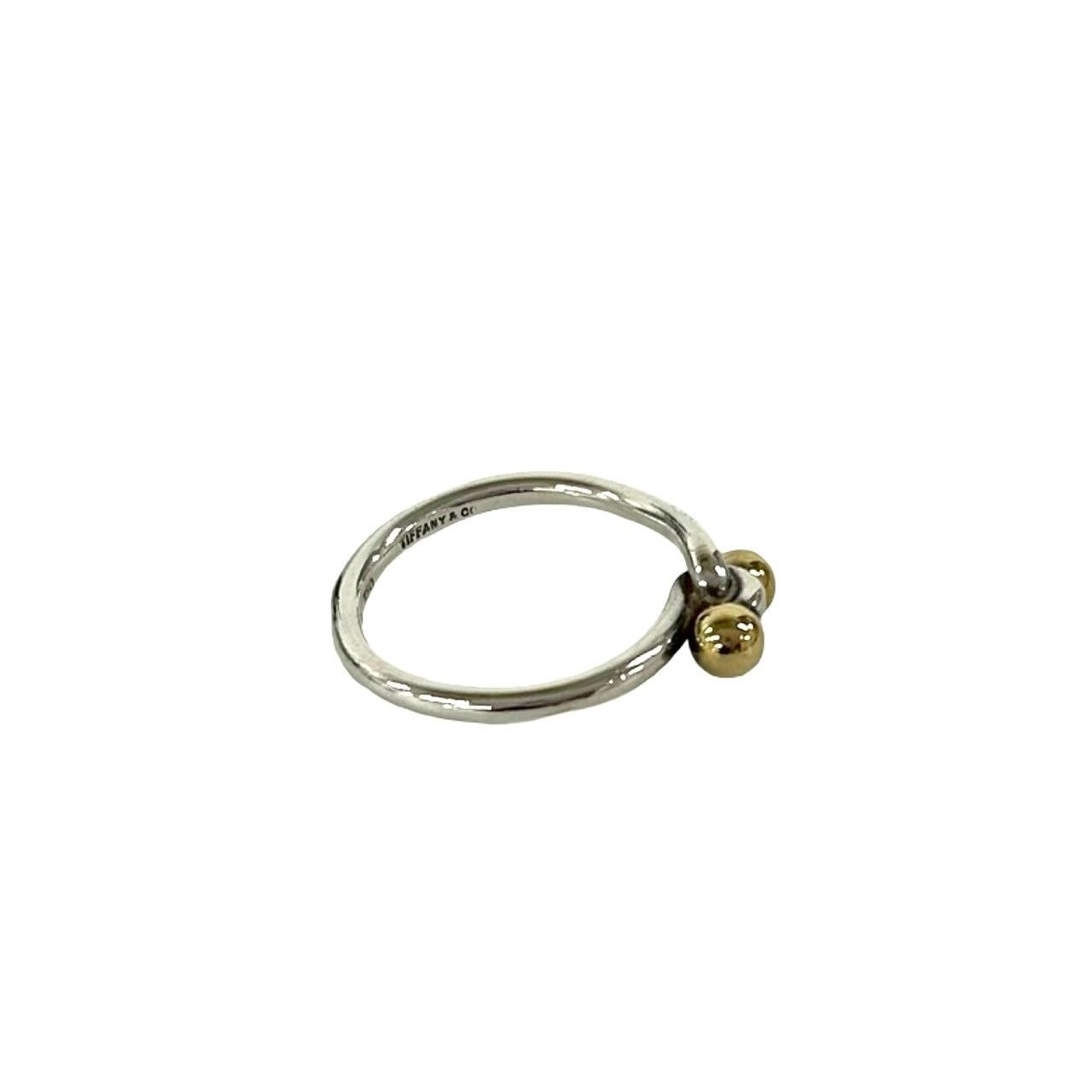Tiffany & Co Love Knot Ring 925 Sterling Silver Gold — view 4