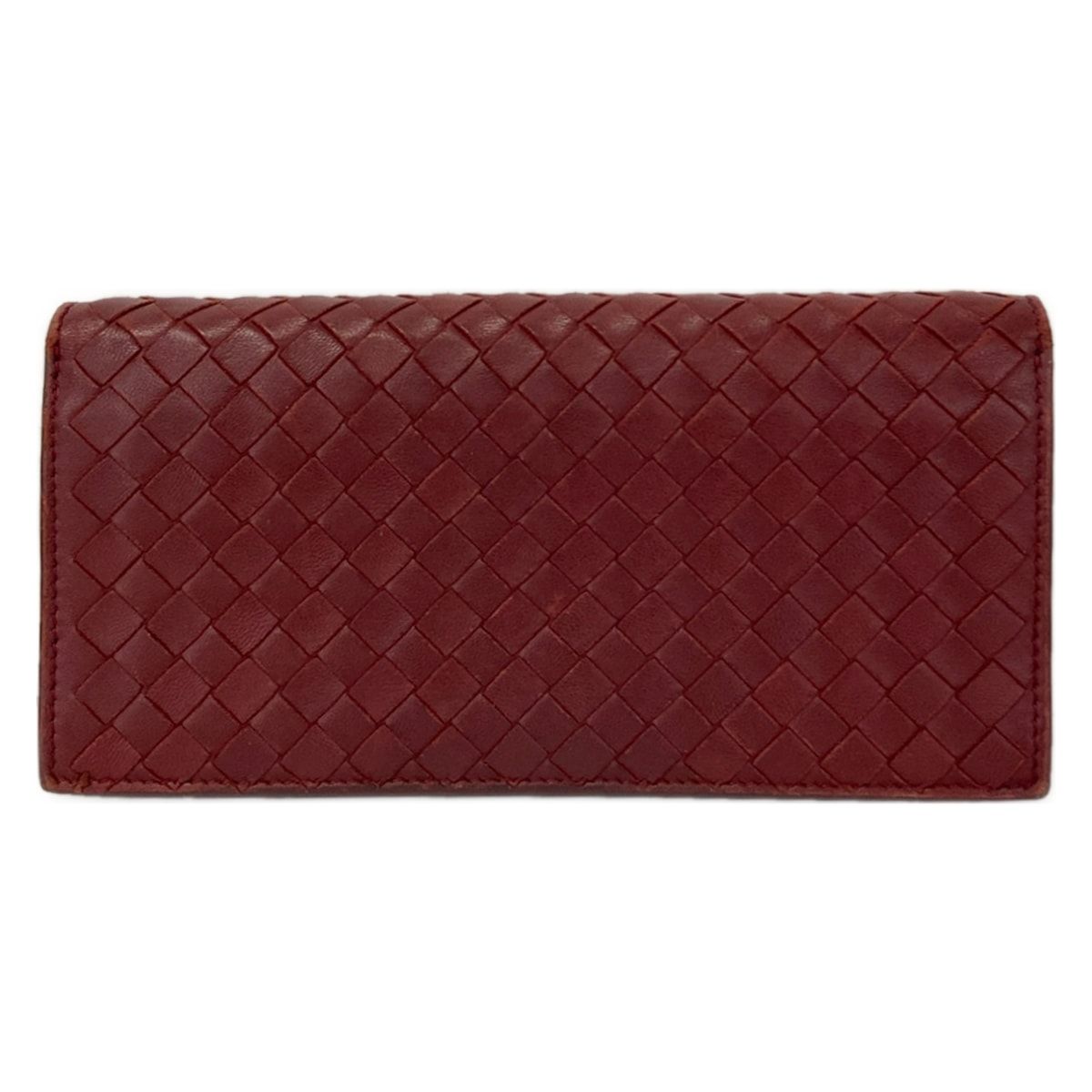 Bottega Veneta Wallet Intrecciato Red Leather — view 2