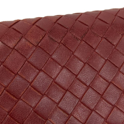 Bottega Veneta Wallet Intrecciato Red Leather — view 9