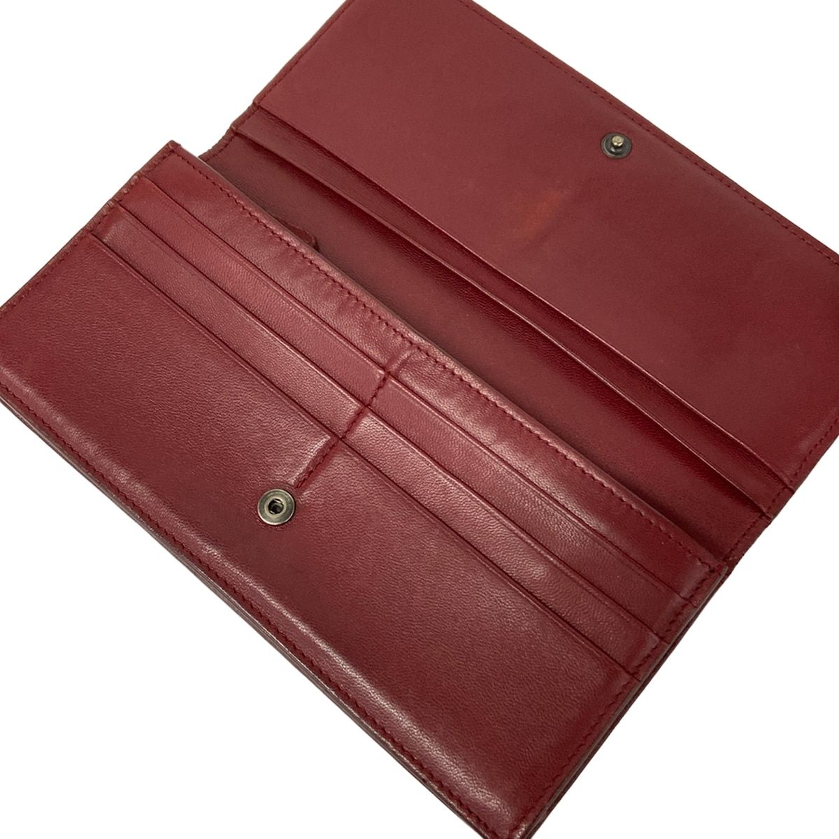 Bottega Veneta Wallet Intrecciato Red Leather — view 3