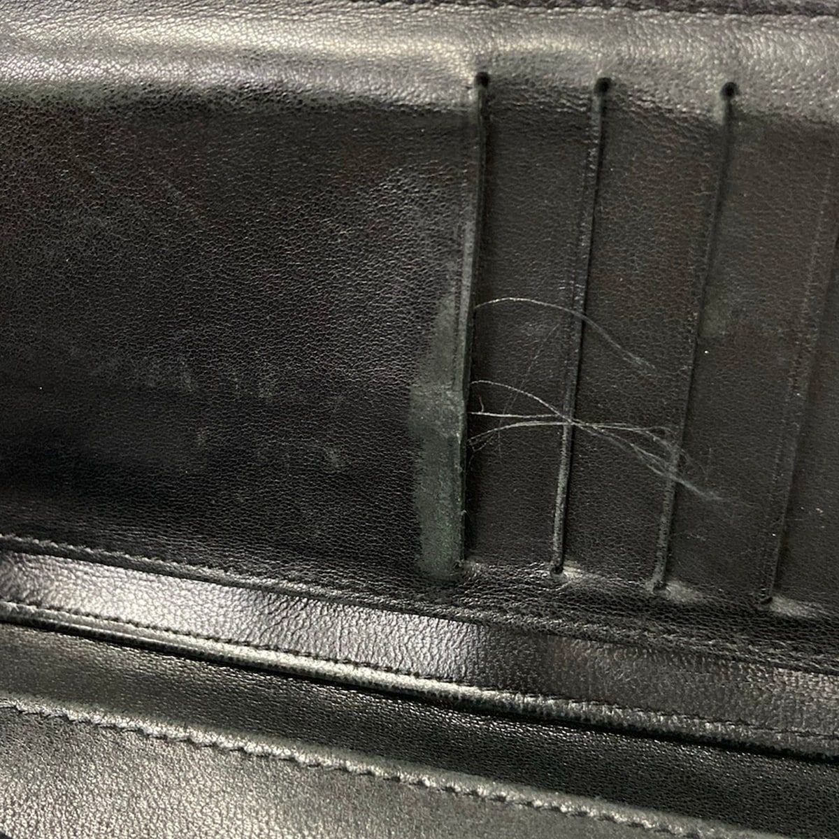 Chanel Wallet Quilted Black CC Logo Lambskin — view 8