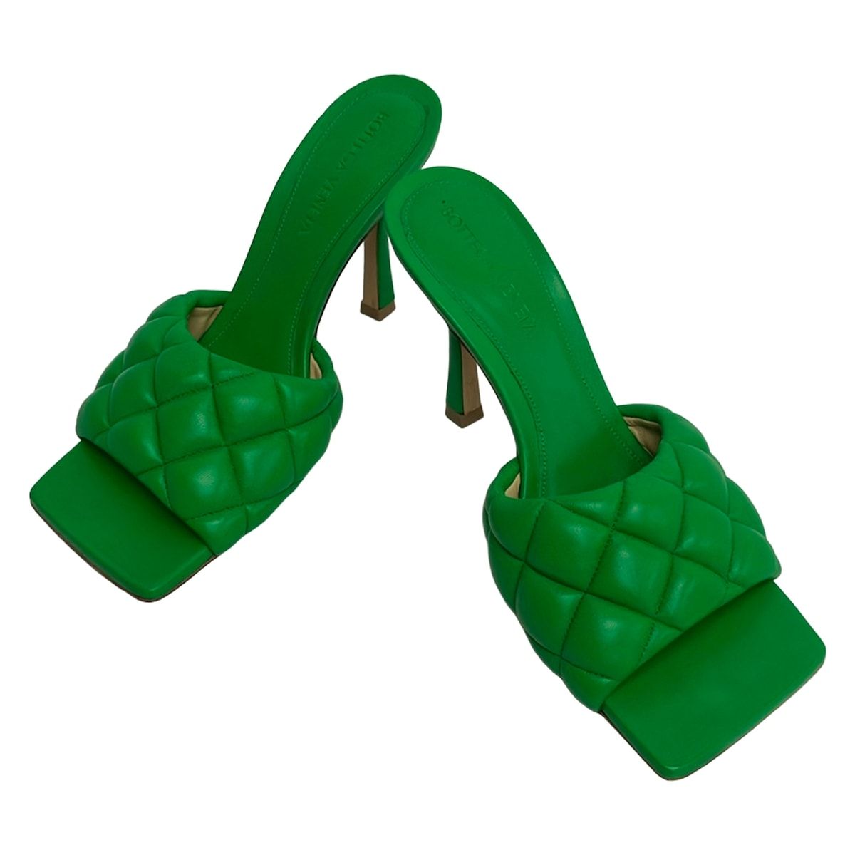 Bottega Veneta Mules 35.5 Green Leather — view 2
