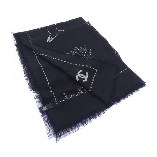 Chanel Stole Scarf Black