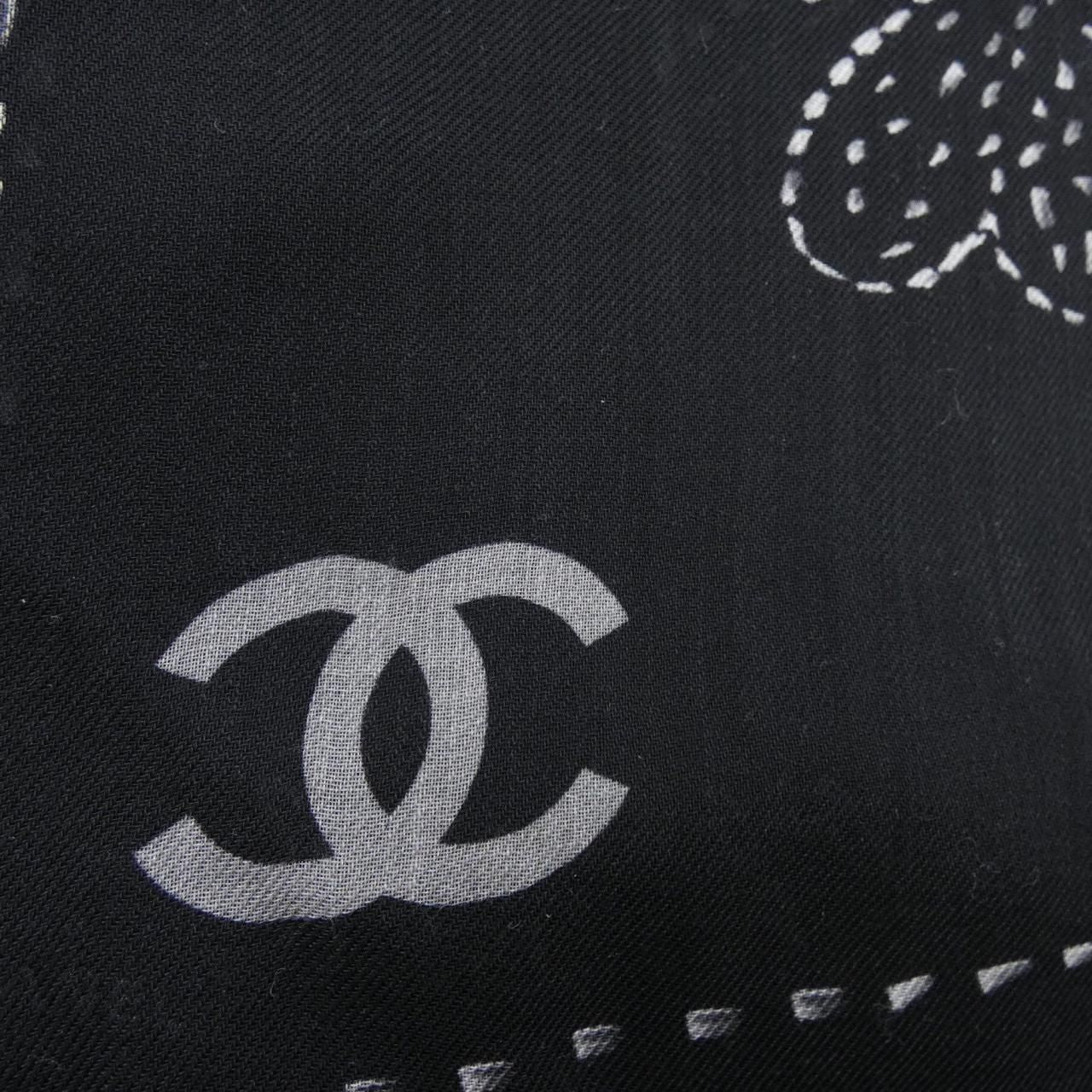 Chanel Stole Scarf Black — view 4