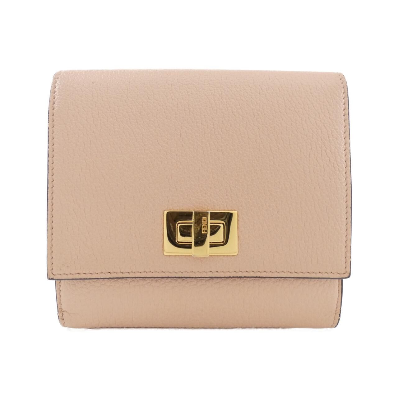 Fendi Peekaboo Wallet Gold