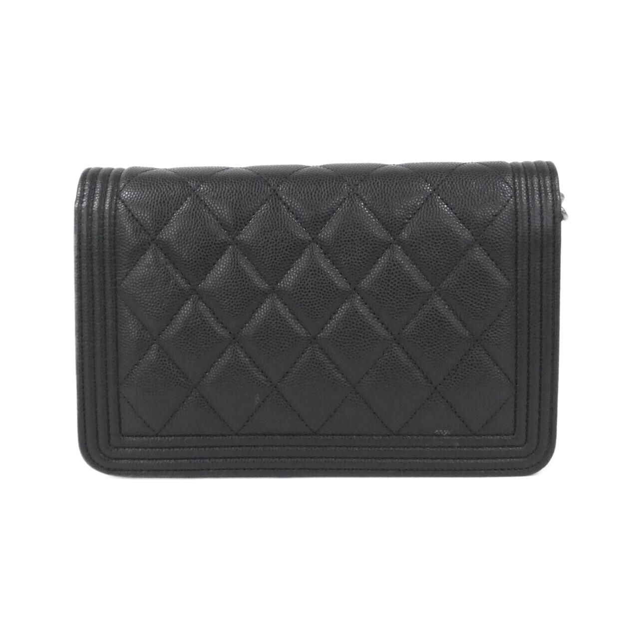 Chanel Line Chain Shoulder Bag Black — view 2