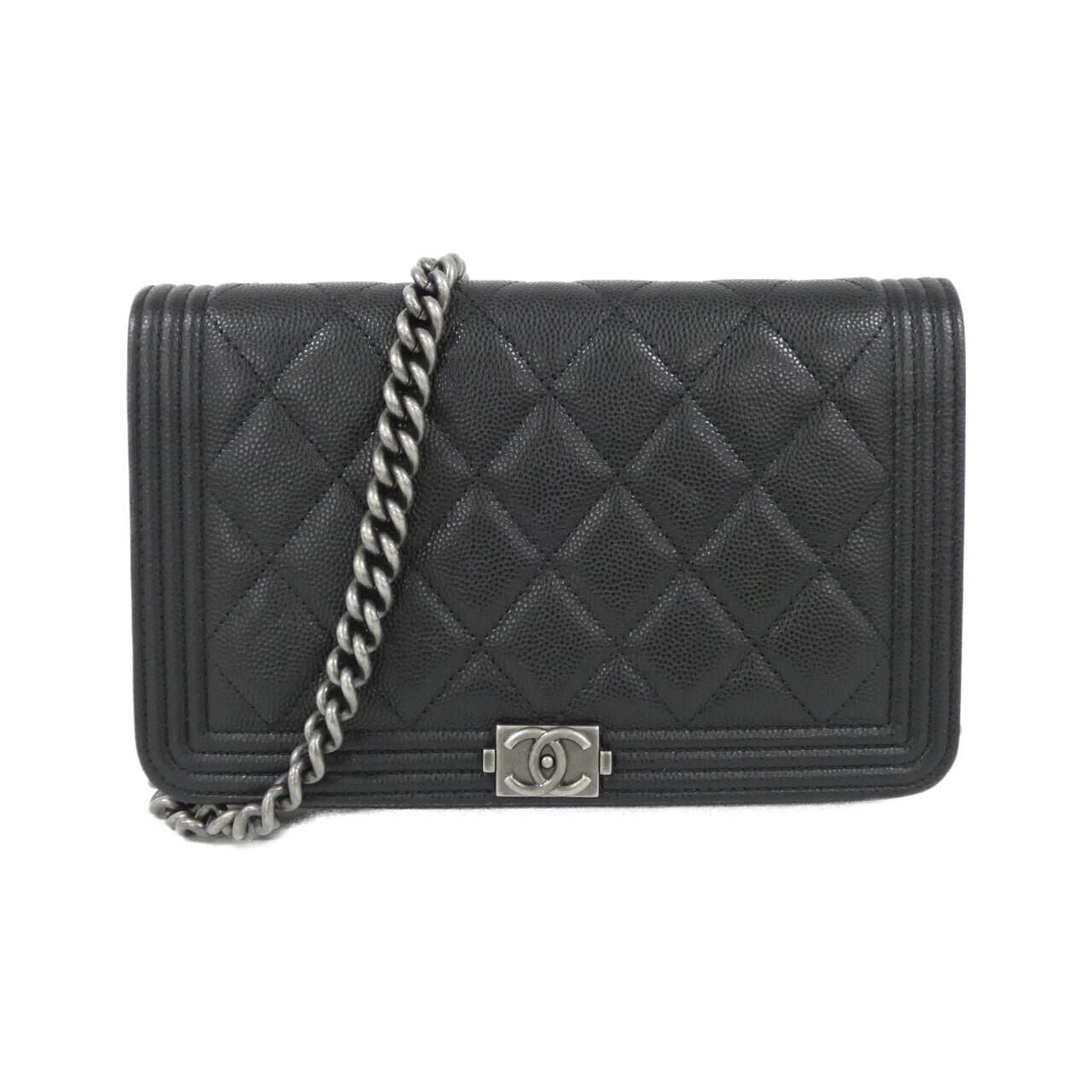 Chanel Line Chain Shoulder Bag Black