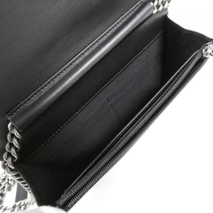 Chanel Line Chain Shoulder Bag Black — view 9