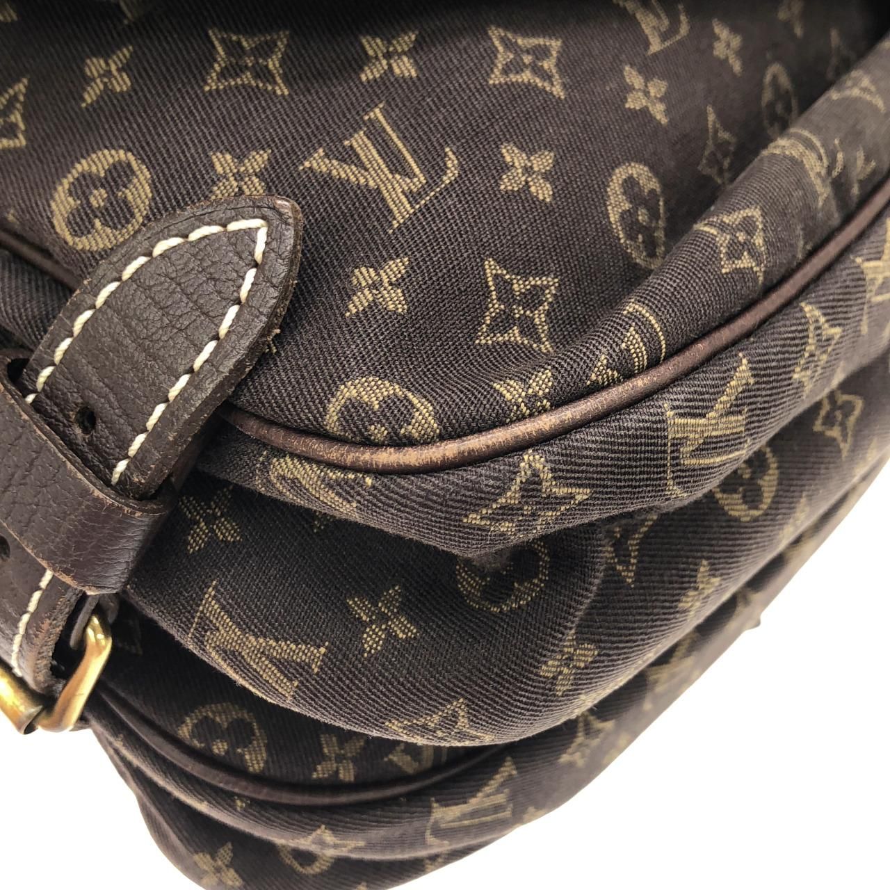 Louis Vuitton Monogram Mini Lin Saumur 30 cm — view 3