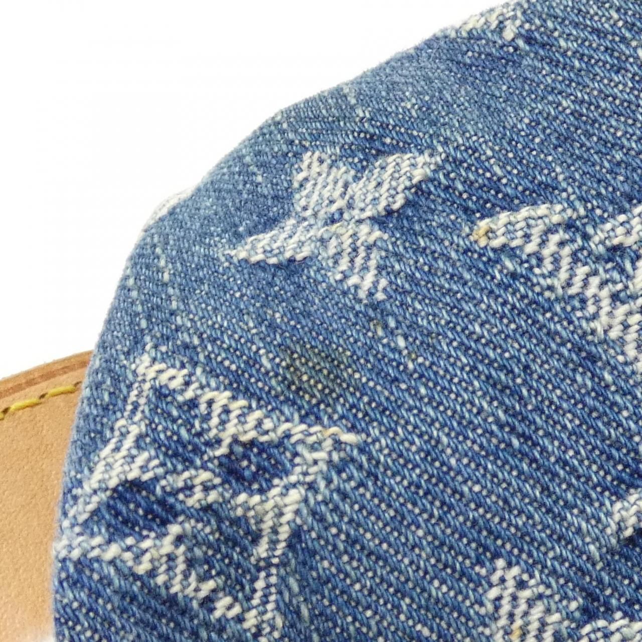 Louis Vuitton Monogram Denim Baggy GM Shoulder Bag — view 8
