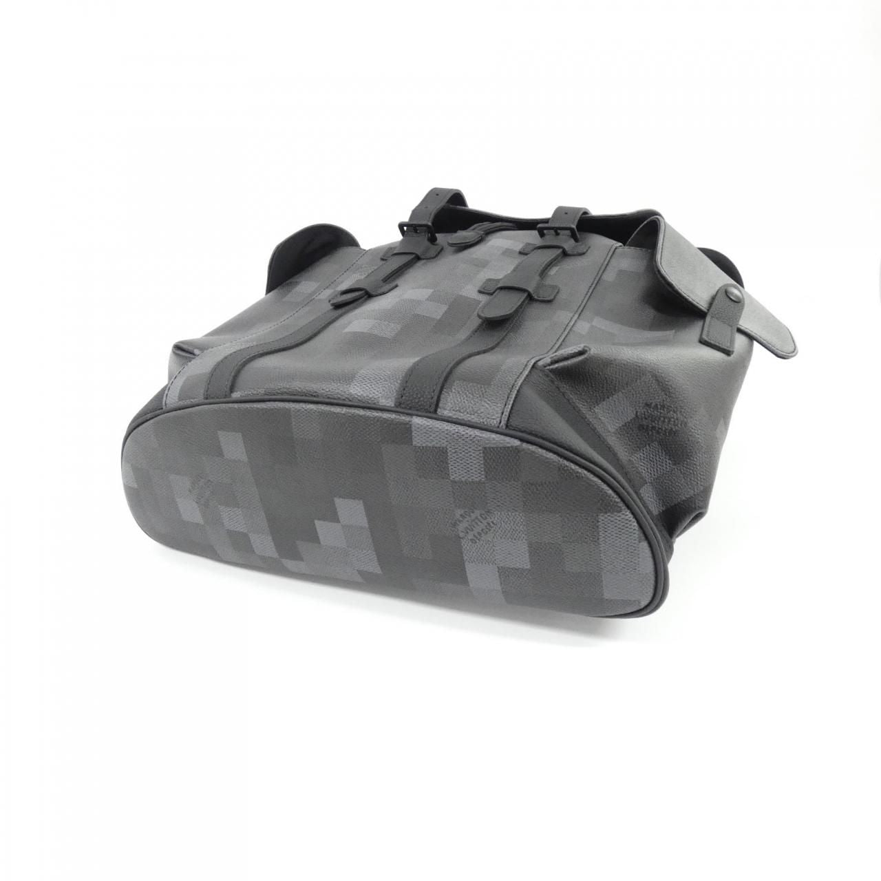 Louis Vuitton Damoflage Black Christopher MM Backpack — view 3