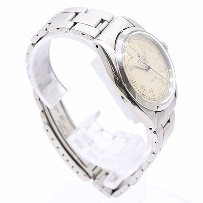 Rolex Oyster Precision No Manual Winding Ivory Dial Watch — view 2