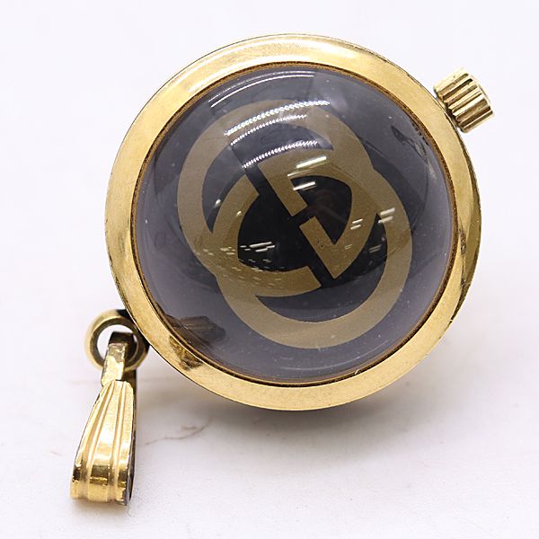 Gucci Sherry Quartz Gold Dial Pendant Watch Pocket — view 3