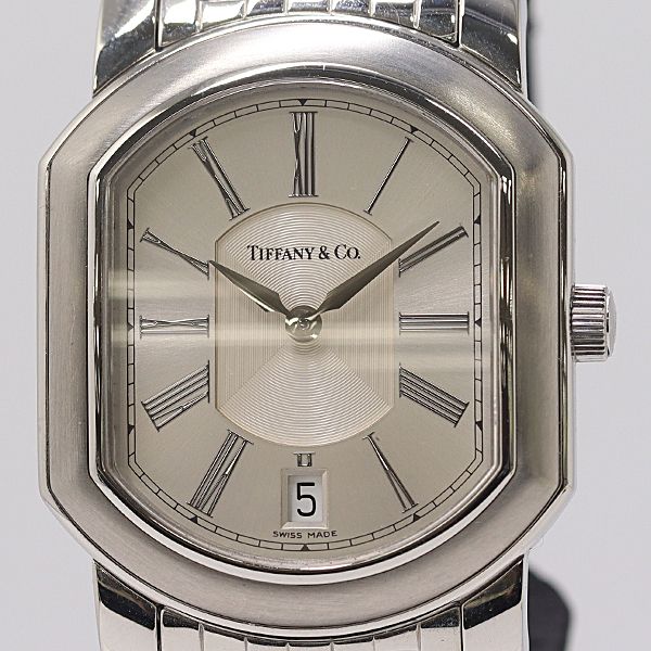 Tiffany & Co In Mark Coupe Date Quartz Silver Dial Watch Mtm