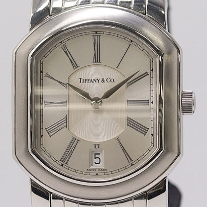 Tiffany & Co In Mark Coupe Date Quartz Silver Dial Watch Mtm