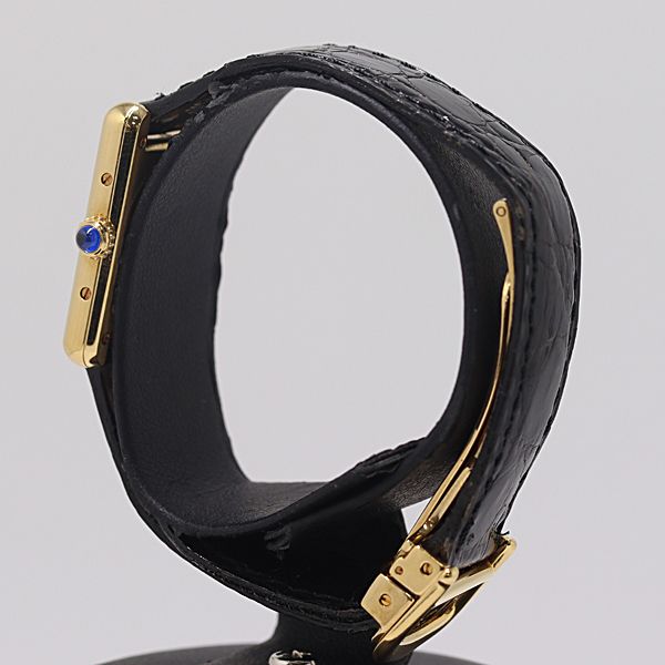 Cartier Must Tank Vermeil SM Trinity Dial Quartz White Watch Mtm — view 3